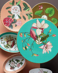 Raynaud Trésor Fleuri coupe dinner plate in Limoges porcelain with coloured decoration - Buy now on ShopDecor - Discover the best products by RAYNAUD design