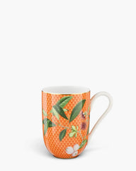 Raynaud Trésor Fleuri mug in Limoges porcelain with coloured decoration Orange Water Apple - Buy now on ShopDecor - Discover the best products by RAYNAUD design
