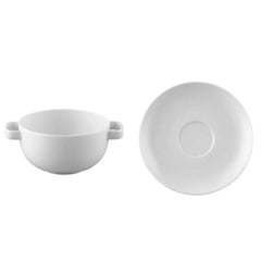 Rosenthal Moon creamsoup cup and saucer - white porcelain - Buy now on ShopDecor - Discover the best products by ROSENTHAL design