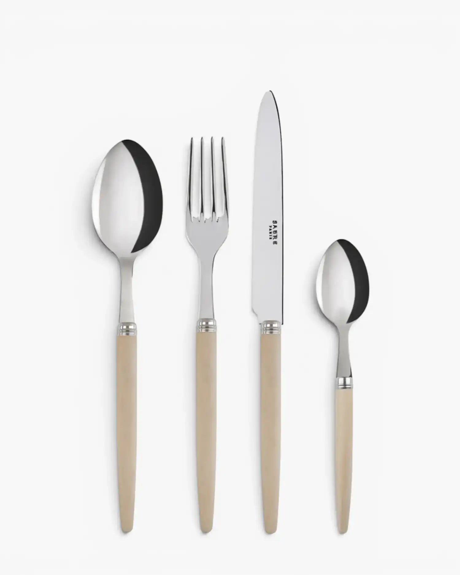Sabre Paris Jonc 24-piece stainless steel cutlery set with wood handles Sabre Paris Light Wood - Buy now on ShopDecor - Discover the best products by SABRE PARIS design