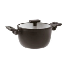 Sambonet Titan Pro Double Induction non-stick saucepan 2 handles with lid 20 cm - 7.88 in - Buy now on ShopDecor - Discover the best products by SAMBONET design