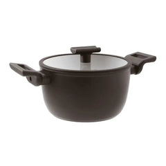 Sambonet Titan Pro Double Induction non-stick saucepan 2 handles with lid 24 cm - 9.45 in - Buy now on ShopDecor - Discover the best products by SAMBONET design