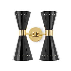 Stilnovo Megafono wall lamp 2 lights Stilnovo Megafono Black - Buy now on ShopDecor - Discover the best products by STILNOVO design