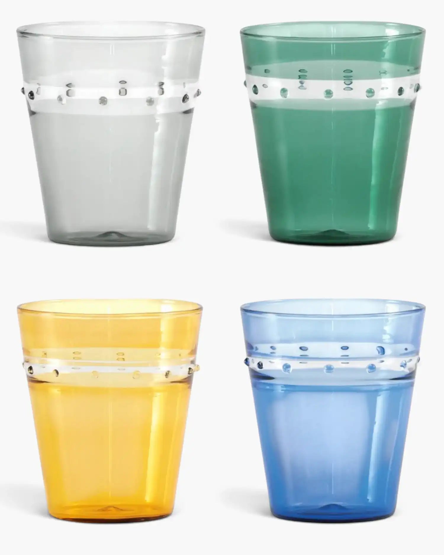 Zafferano A Pallini set 4 assorted colors tumbler 30 cl - 10.14 oz - Buy now on ShopDecor - Discover the best products by ZAFFERANO design