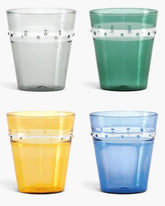 Zafferano A Pallini set 4 assorted colors tumbler 30 cl - 10.14 oz - Buy now on ShopDecor - Discover the best products by ZAFFERANO design