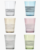 Zafferano Filante Set 6 tumblers in 6 different colours 40 cl-13.52 oz - Buy now on ShopDecor - Discover the best products by ZAFFERANO design