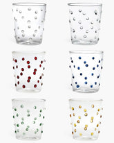 Zafferano Party Set 6 water glasses with polka dots 6 different colors 45 cl-15.22 oz - Buy now on ShopDecor - Discover the best products by ZAFFERANO design
