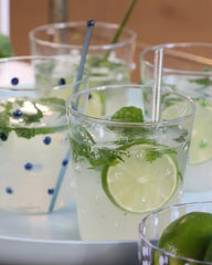 Zafferano Party Tumbler transparent glasses with polka dots 45 cl-15.22 oz - Buy now on ShopDecor - Discover the best products by ZAFFERANO design