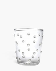 Zafferano Party Tumbler transparent glasses with polka dots 45 cl-15.22 oz White - Buy now on ShopDecor - Discover the best products by ZAFFERANO design