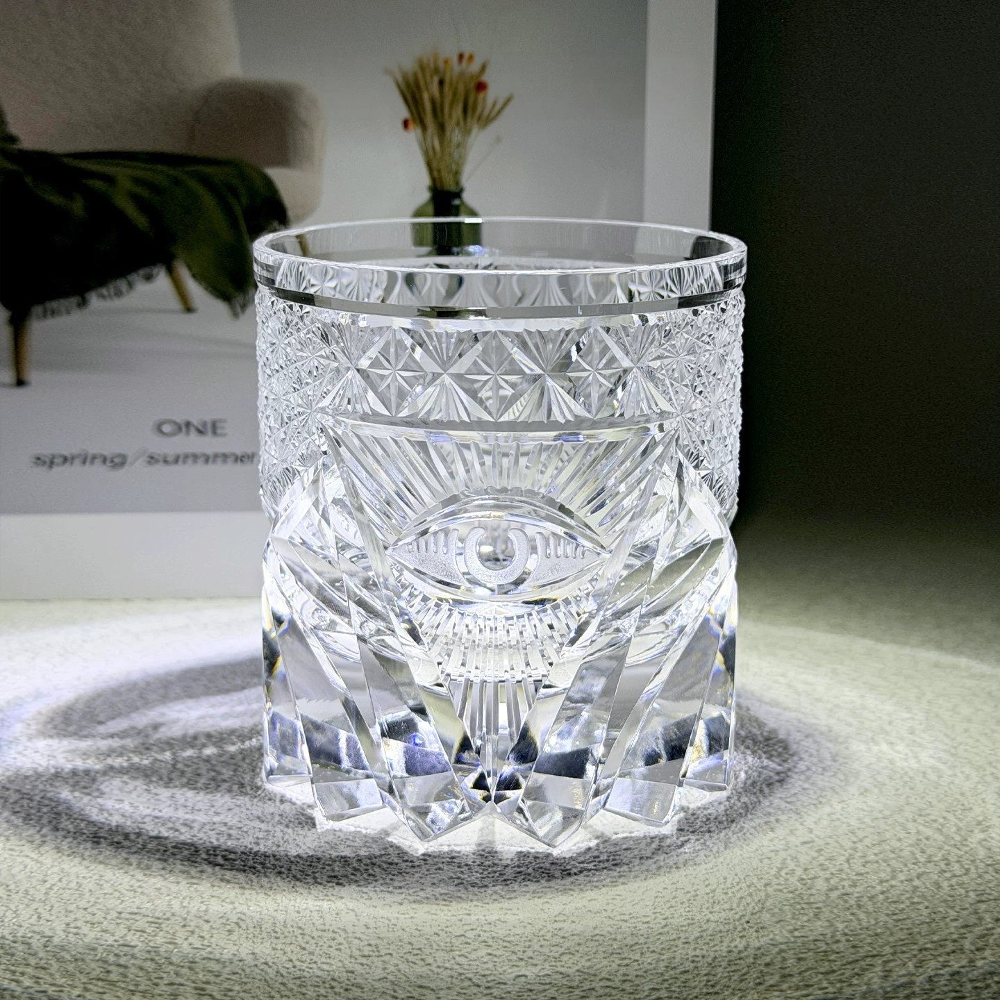God's Eye Edo Kiriko Whiskey Glass