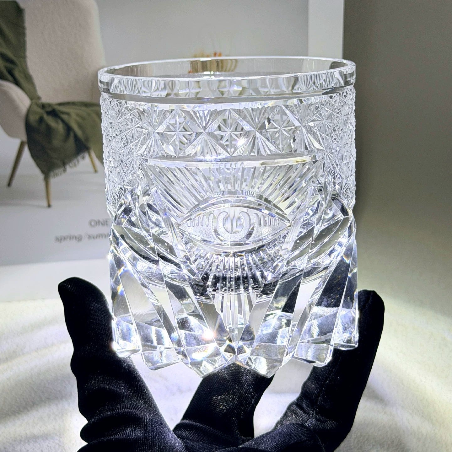 God's Eye Edo Kiriko Whiskey Glass