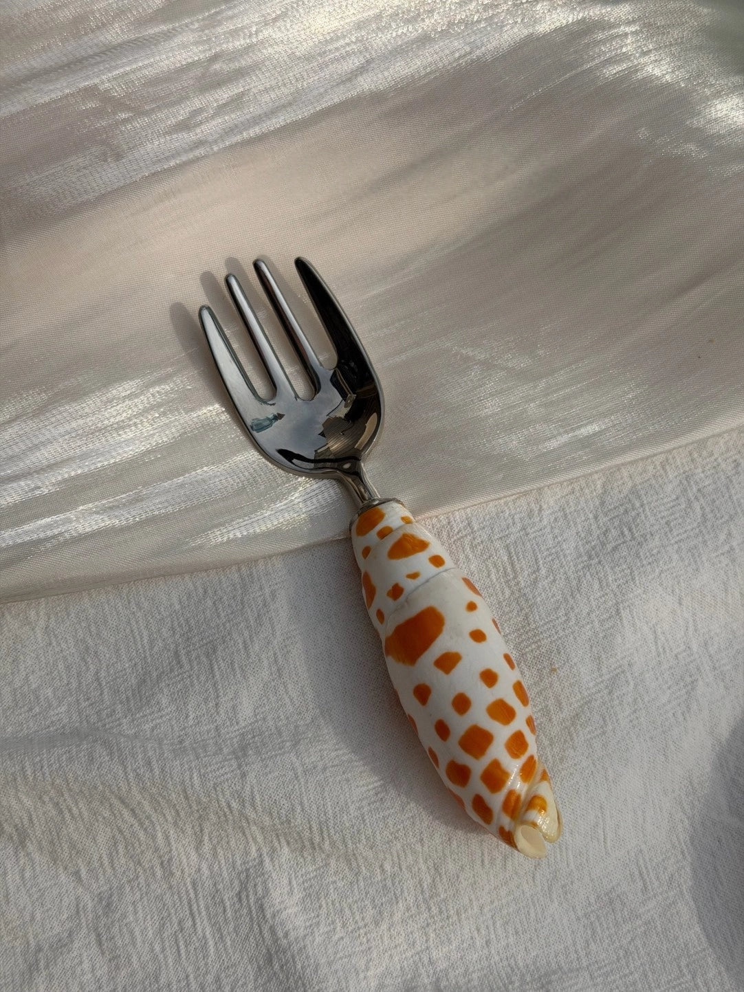 Natural Conch Stainless Steel Spoon & Fork - TRLab Shop