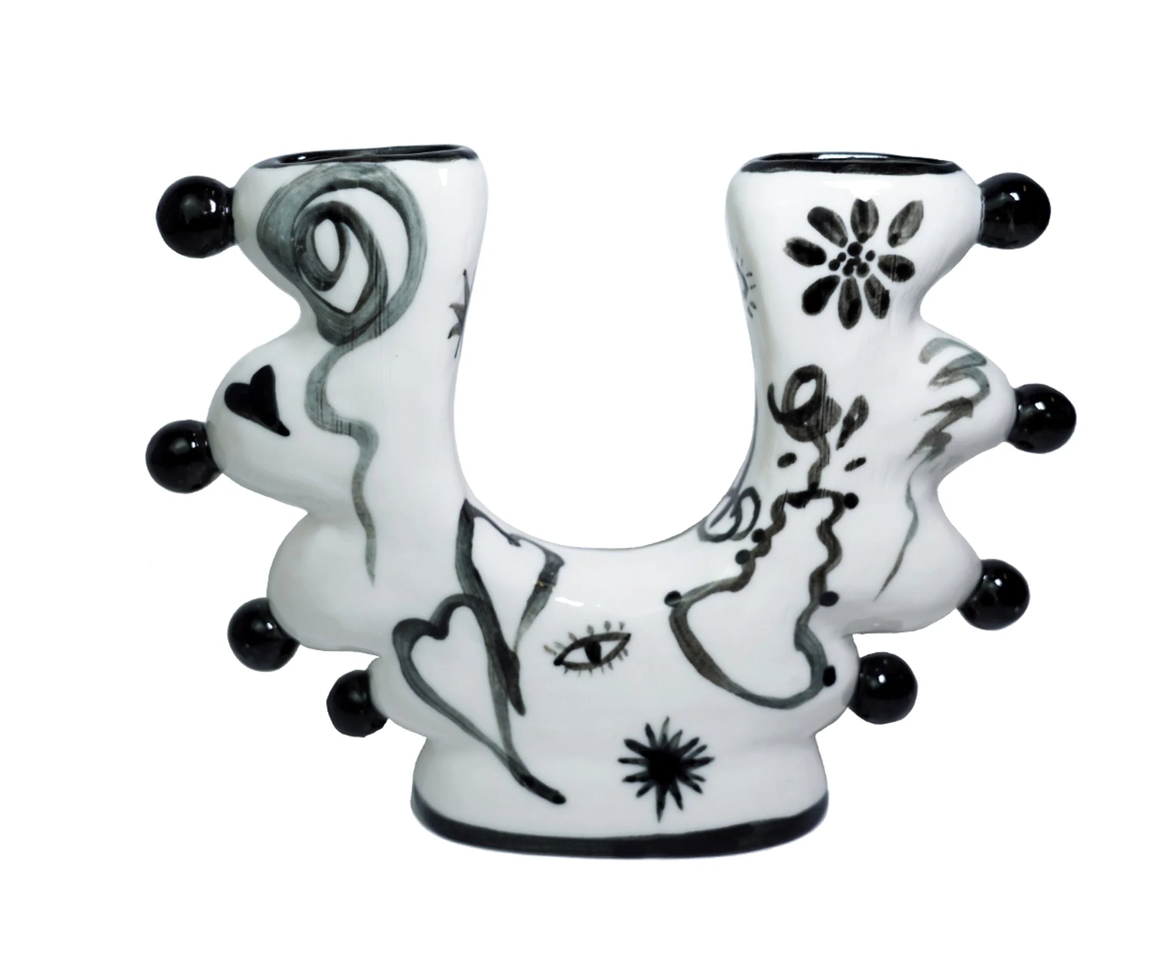 Ceramic U-Shaped Vase - TRLab Shop