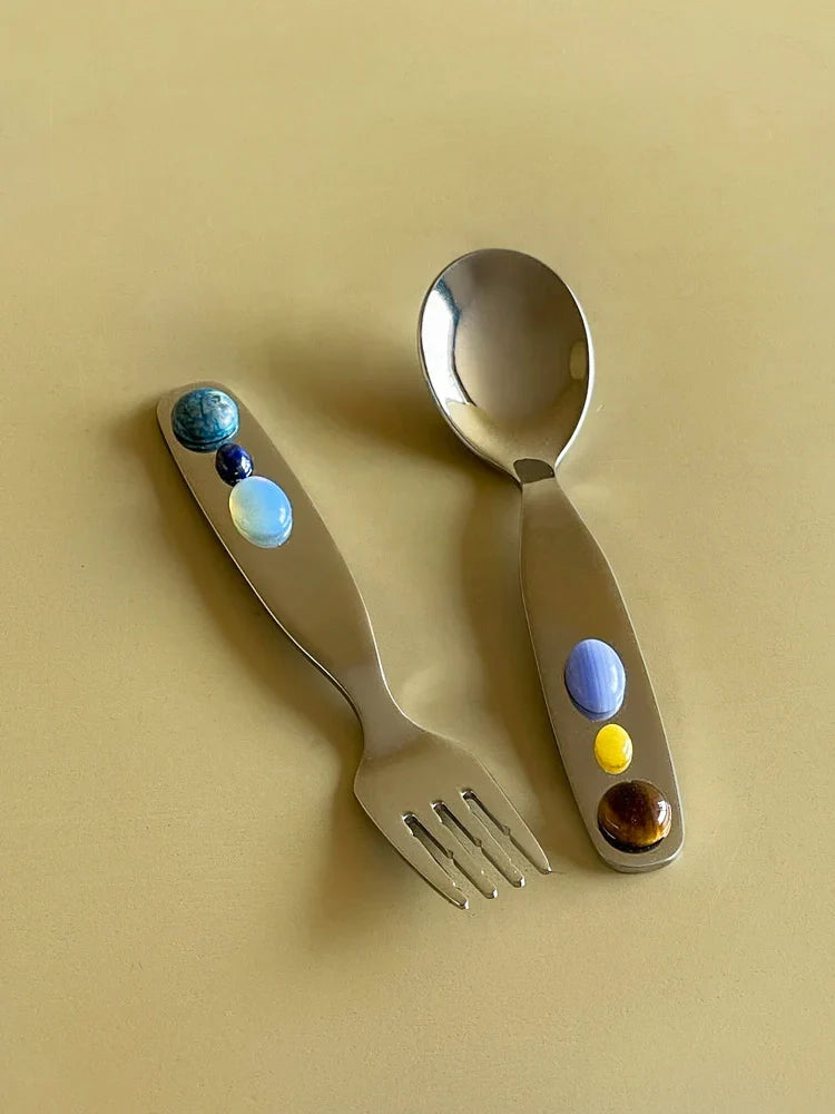 Candy Jade Stainless Steel Spoon & Fork - TRLab Shop