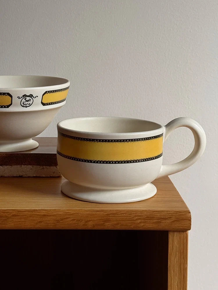 Buttercream Ribbon Ceramic Mug - TRLab Shop