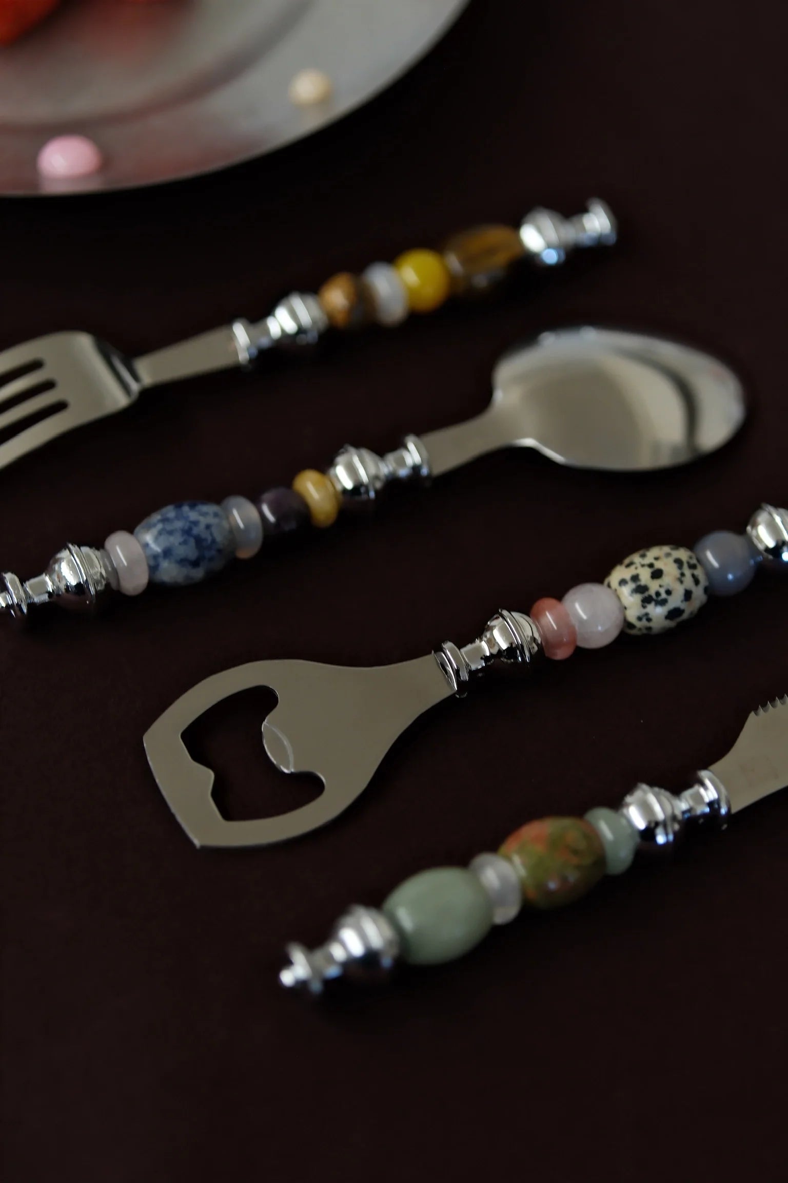 Natural Gemstone Dining Set - TRLab Shop