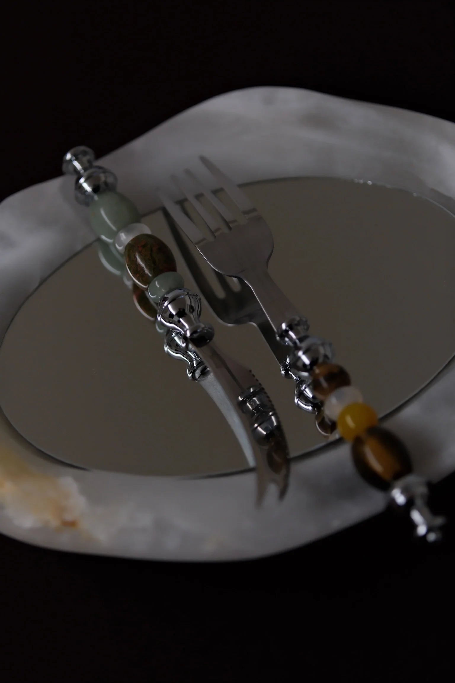 Natural Gemstone Dining Set - TRLab Shop