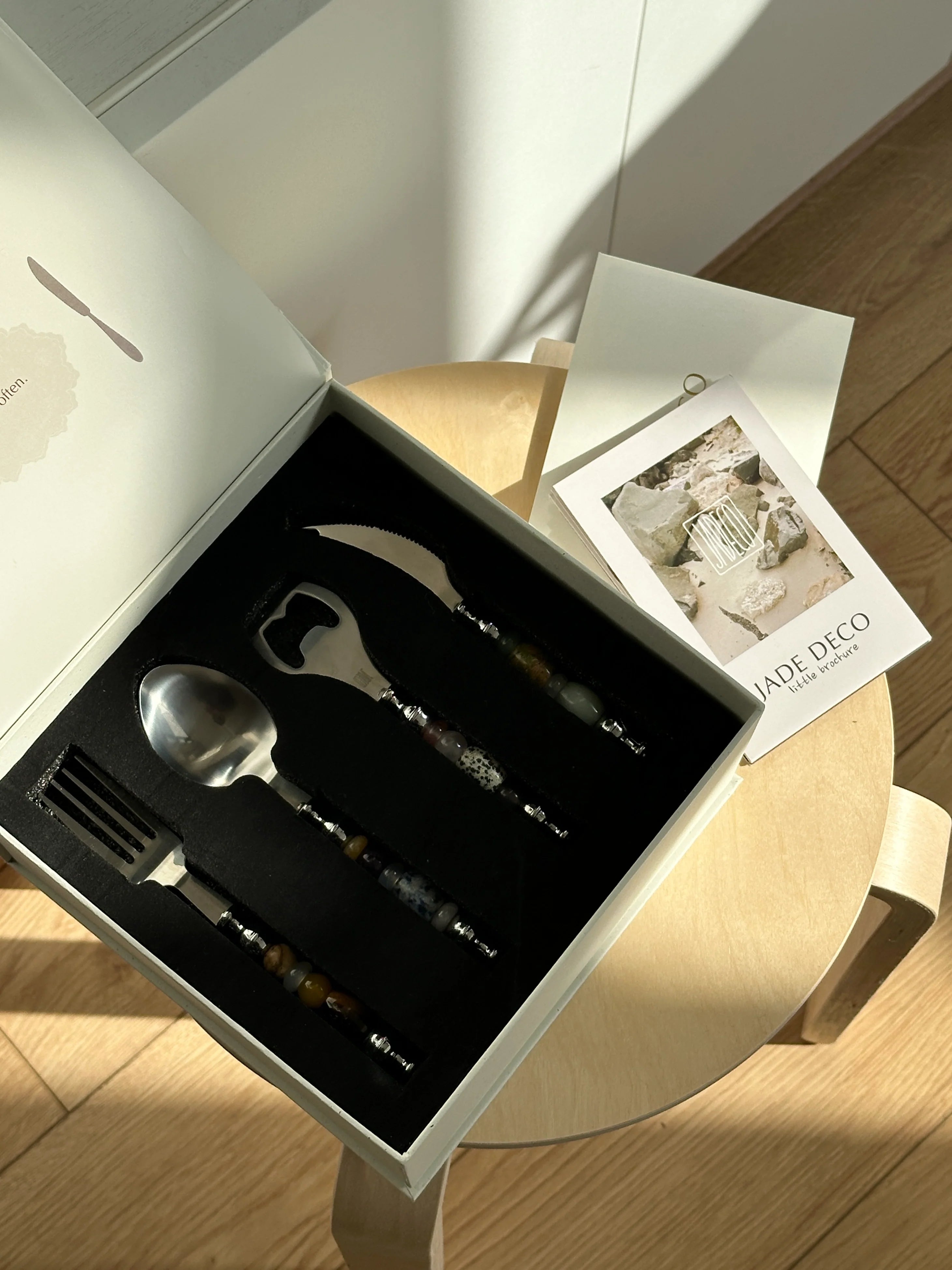 Natural Gemstone Dining Set - TRLab Shop