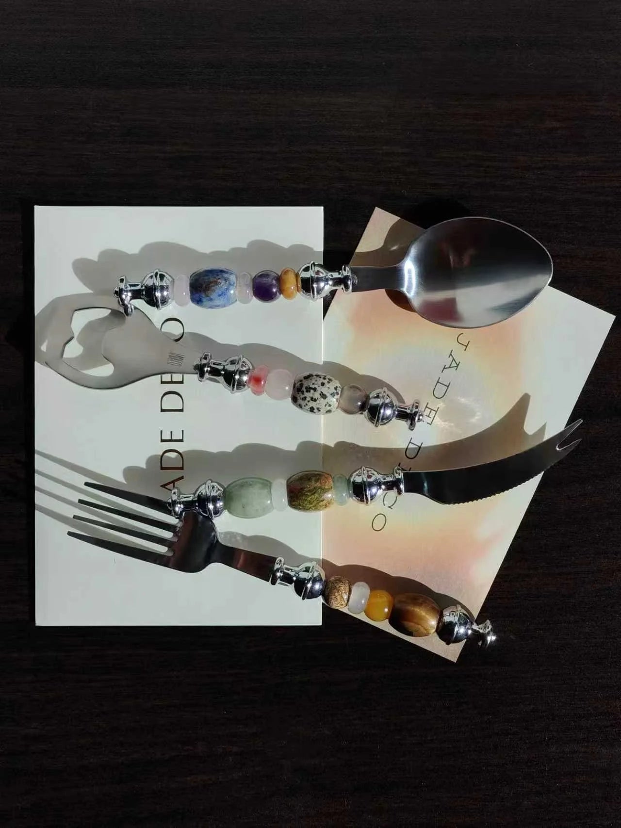 Natural Gemstone Dining Set - TRLab Shop