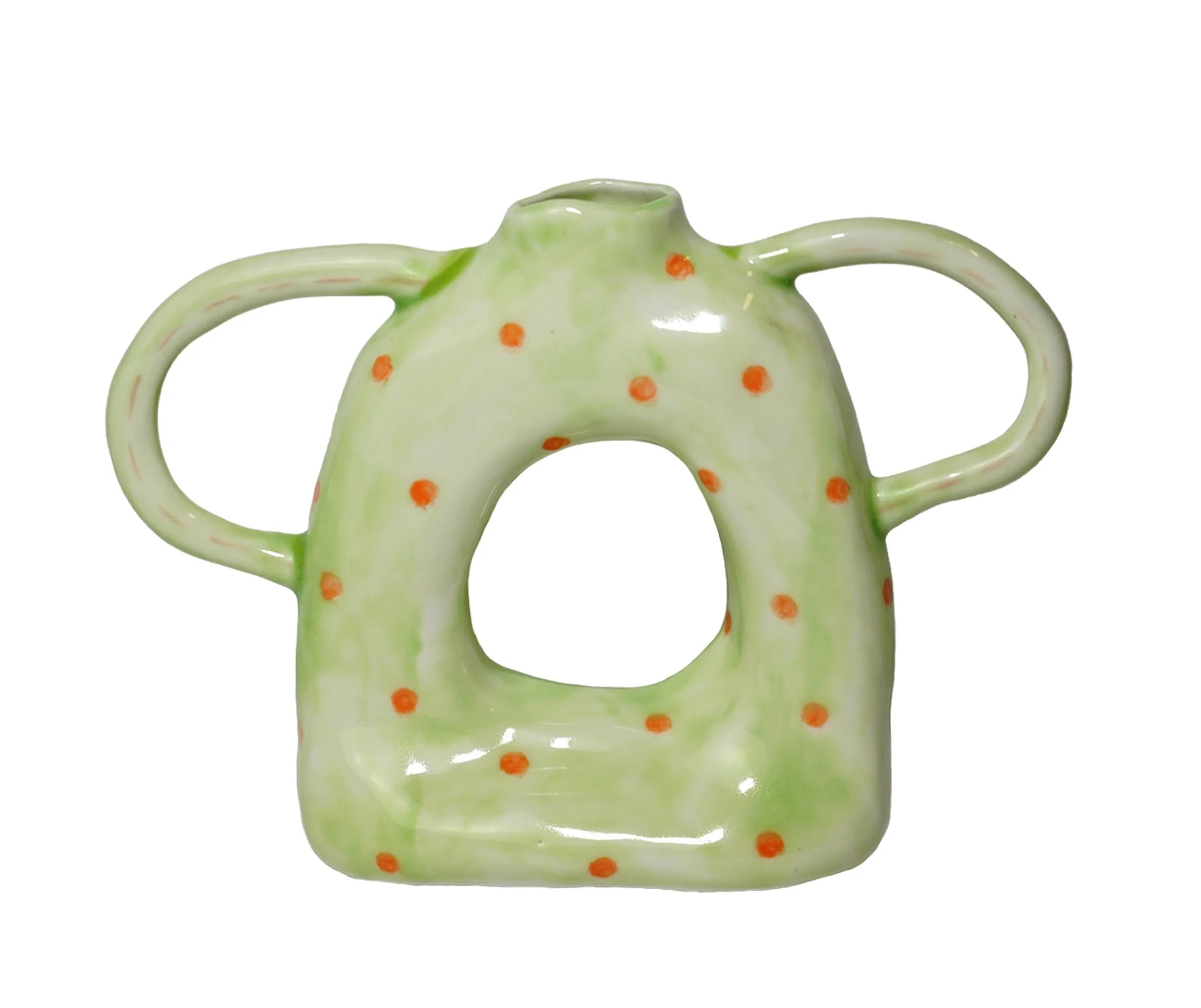Ceramic Donut Twin-Handled Vase - TRLab Shop