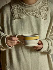 Buttercream Ribbon Ceramic Mug - TRLab Shop