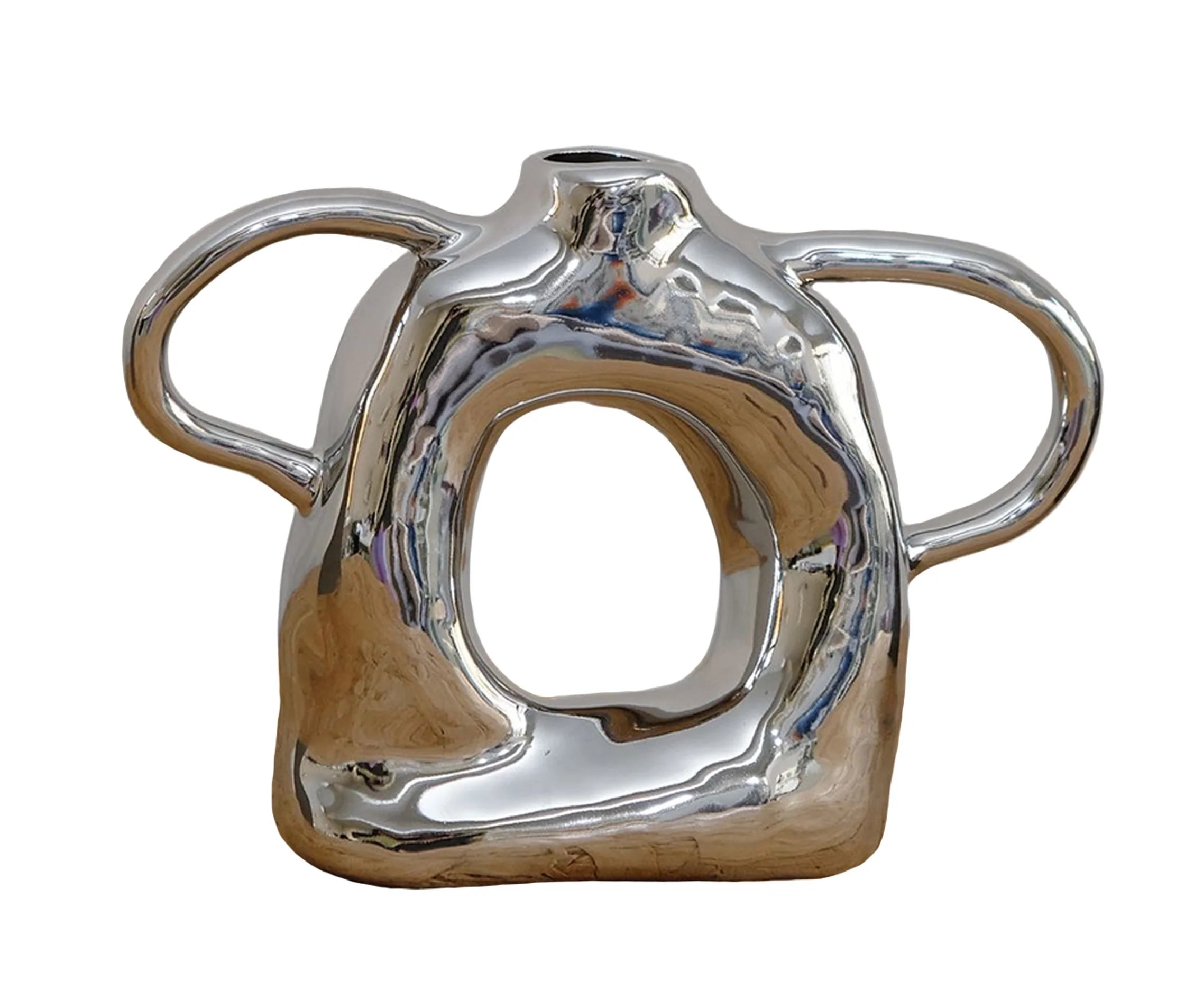 Ceramic Donut Twin-Handled Vase - TRLab Shop