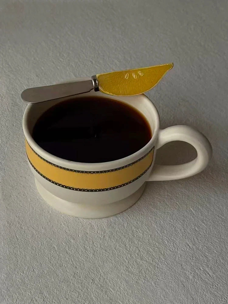 Buttercream Ribbon Ceramic Mug - TRLab Shop
