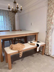 Flocked seat cushion with colorful cat pattern, designed for comfort and style, by TRLab Shop.