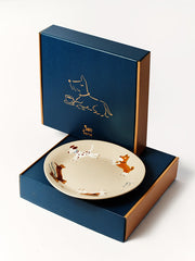 Running Puppies Ceramic Plate - TRLab Shop