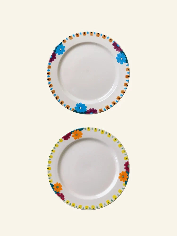 Hand-Painted Floral Display Plate - TRLab Shop