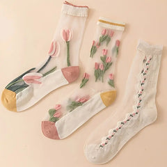 Rosedale Sheer Mesh Socks