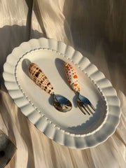 Natural Conch Stainless Steel Spoon & Fork - TRLab Shop