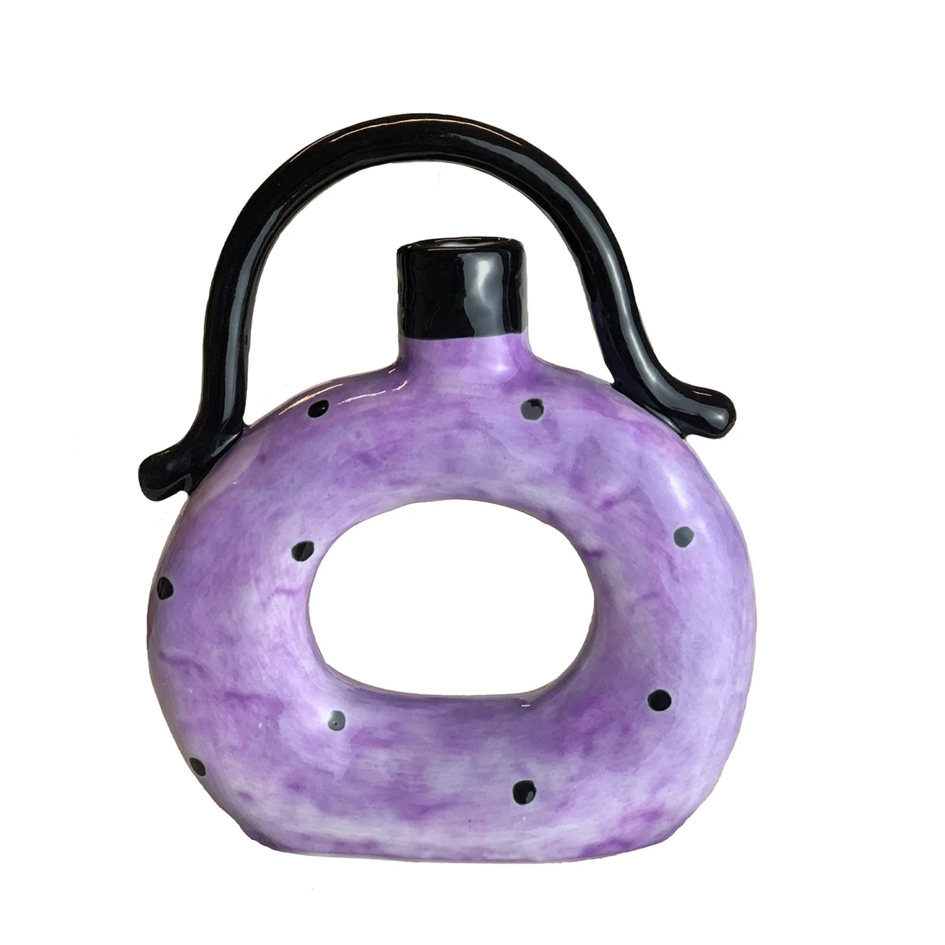 Ceramic Donut Twin-Handled Vase - TRLab Shop