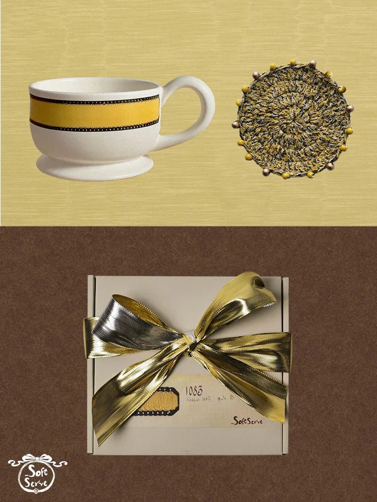 Buttercream Ribbon Ceramic Mug - TRLab Shop