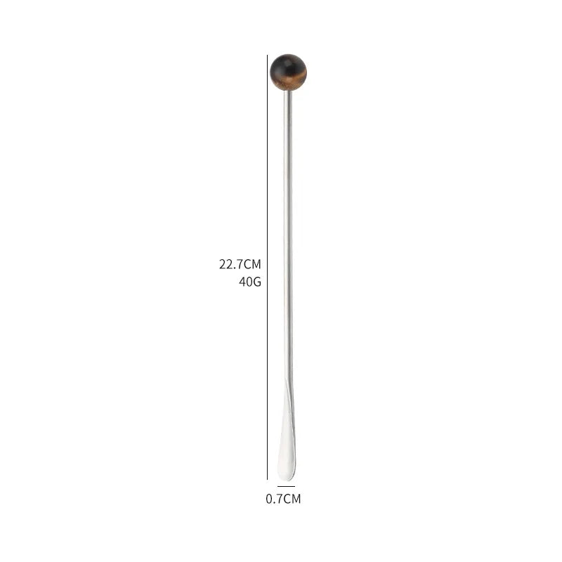 Natural Jade Stirring Spoon & Fruit Fork - TRLab Shop