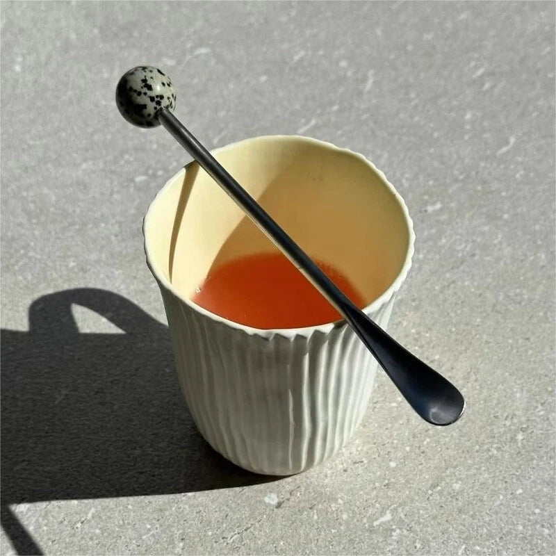 Natural Jade Stirring Spoon & Fruit Fork - TRLab Shop
