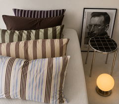 Sunday stripe cotton pillowcase