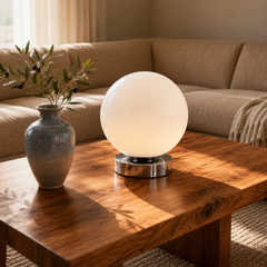Luna globe-shaped table lamp