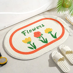 Bloomdale Oval Bath Mat