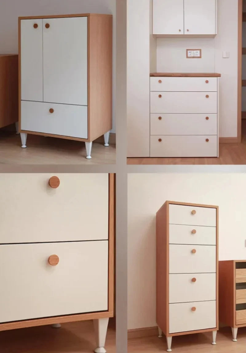 Wood Round Pull Knobs Natural Wooden Dresser Drawer Wardrobe Handle and Knobs For Cabinet Handle Furniture Hardware-Letifly Lights and Decor