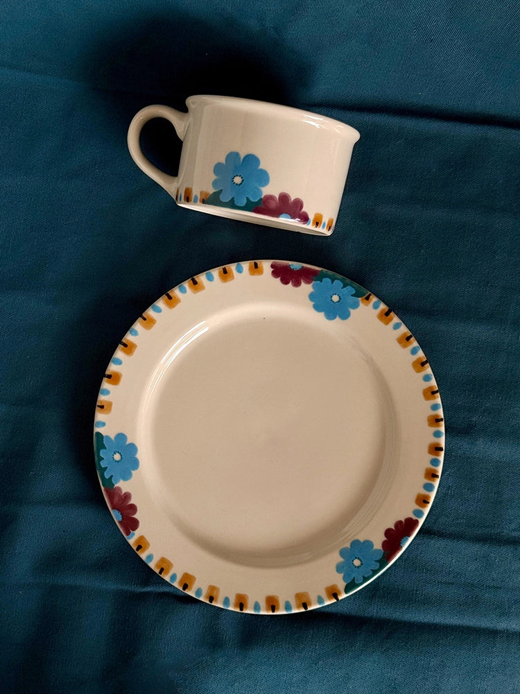 Hand-Painted Floral Display Plate - TRLab Shop