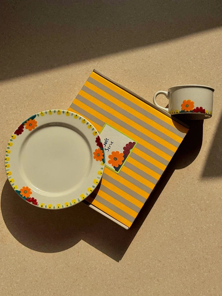 Hand-Painted Floral Display Plate - TRLab Shop