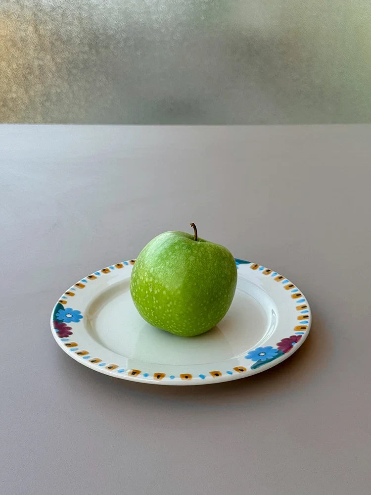 Hand-Painted Floral Display Plate - TRLab Shop