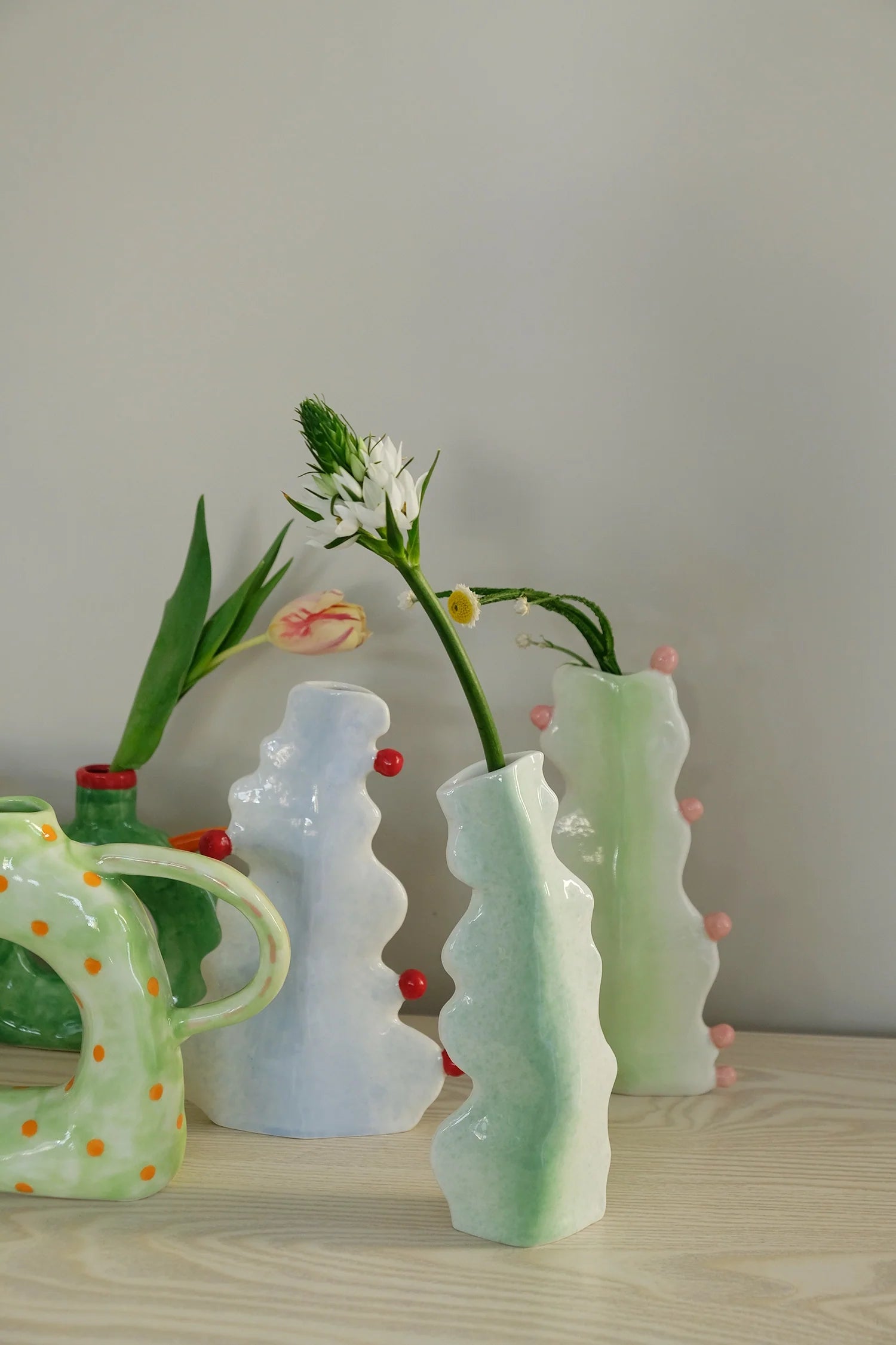 Ceramic Cactus-Shaped Vase - TRLab Shop