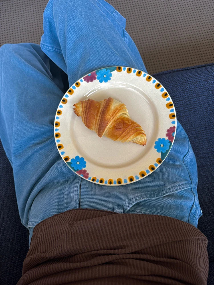 Hand-Painted Floral Display Plate - TRLab Shop