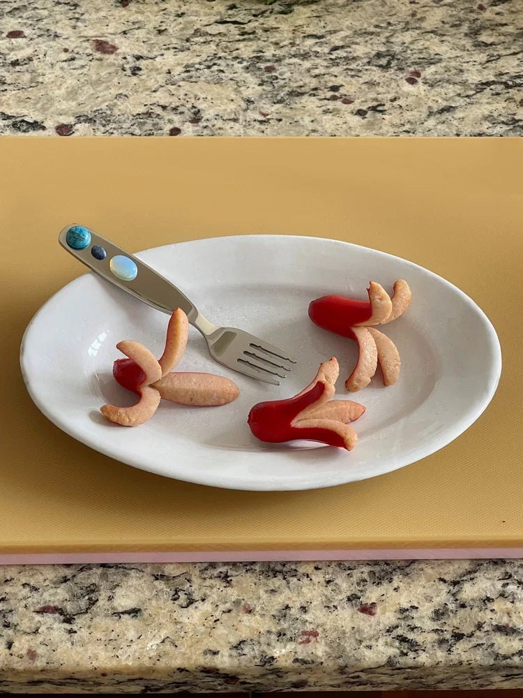 Candy Jade Stainless Steel Spoon & Fork - TRLab Shop