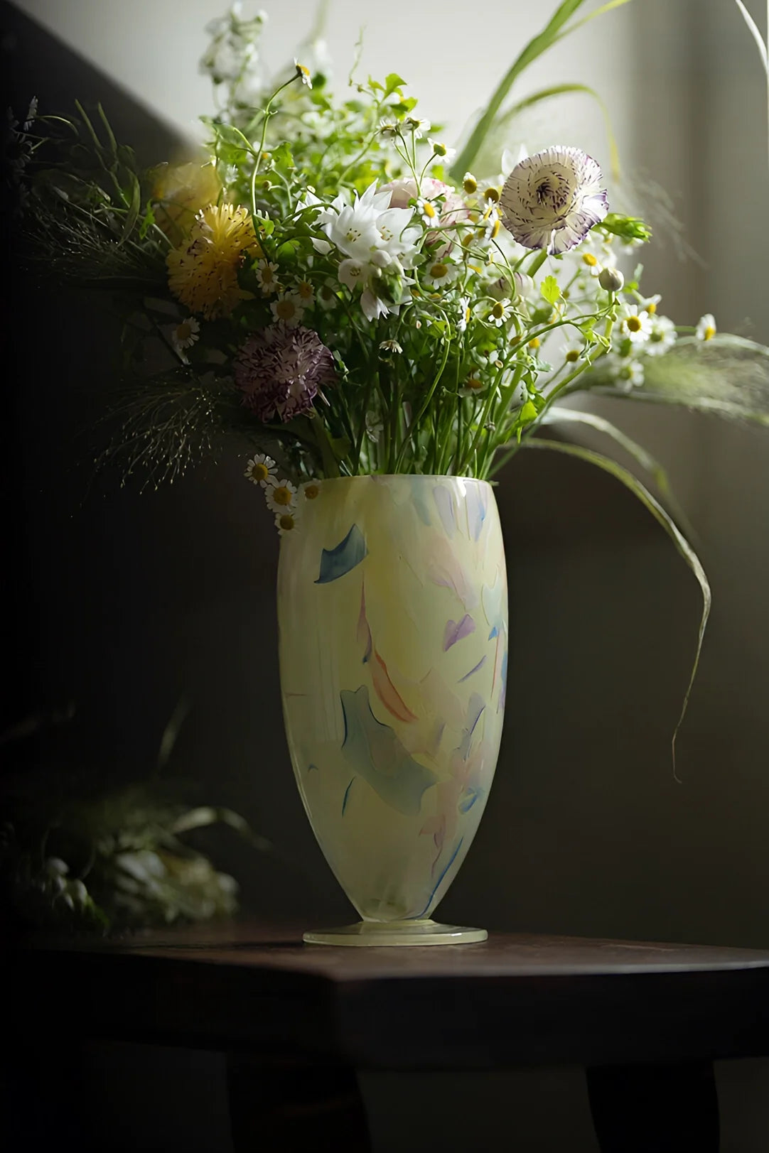 Luminous Fragment Glass Vase by TRLab Shop with a unique, glowing glass design and abstract fragment patterns.