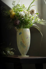 Luminous Fragment Glass Vase by TRLab Shop with a unique, glowing glass design and abstract fragment patterns.
