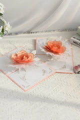 TRLab Shop Rose 3D Pop Up Paper Art Greeting Card featuring intricate layered paper roses and detailed craftsmanship.