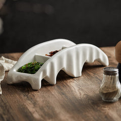 Marrow Ivory Ceramic Tray